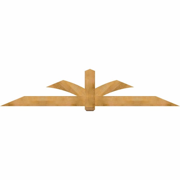 Ekena Millwork Redmond Rough Sawn Timber Gable Bracket, Western Red Cedar, 108"W x 22"H x 4"D x 6"F, 5/12 Pitch GBW108X22X0406RED00RWR - main